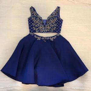 Blue homecoming dress